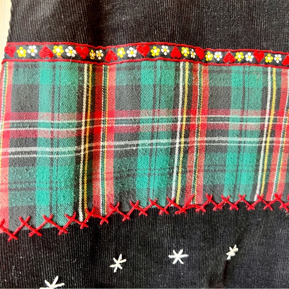 Vintage SUSAN BRISTOL Corduroy Plaid Patchwork Holiday Christmas Vest—SZ. 3X - Picture 15 of 16